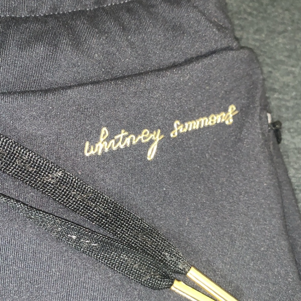 Whitney Simmons Black Joggers Size Medium